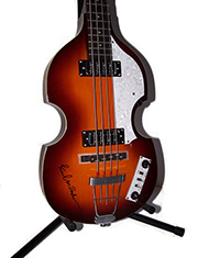 Paul McCartney Autographed Hofner Guitar